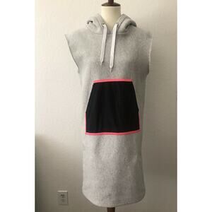Tully Lou Drawstring Pullover Hoodie Sweatshirt Dress